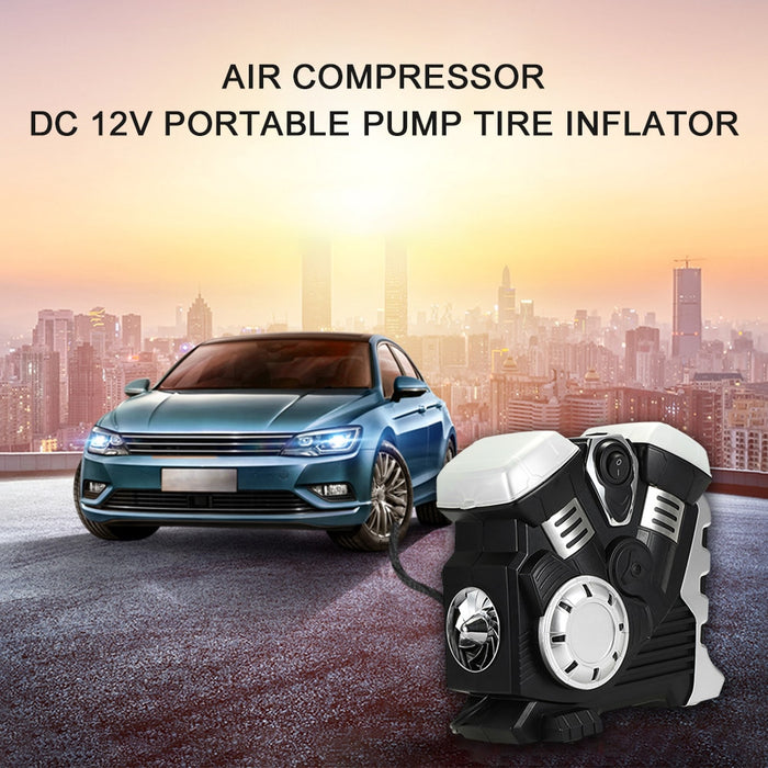 Auto Car Air Compressor DC 12V Portable Pump