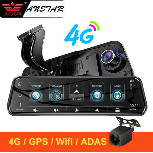 4G RearView Mirror Car DVR Camera