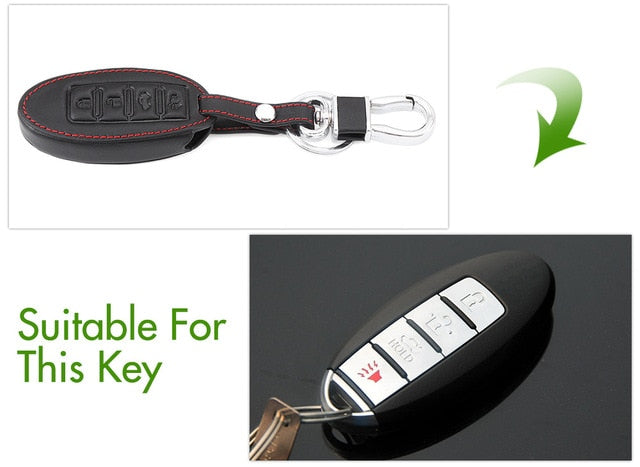 Leather Car Key Cover Nissan