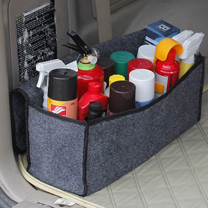 Car Soft Felt Storage Box Trunk Bag