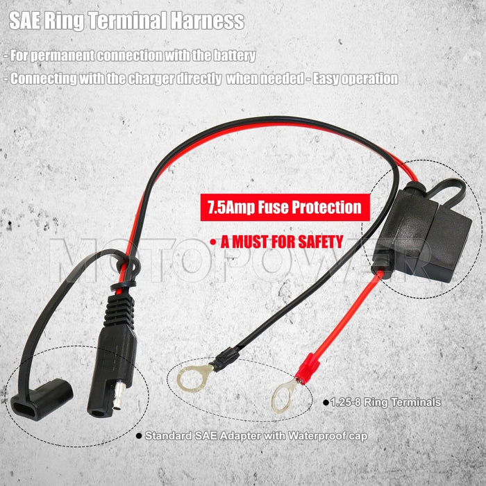 12V 1.5A Fully Automatic Smart Battery Charger Maintainer